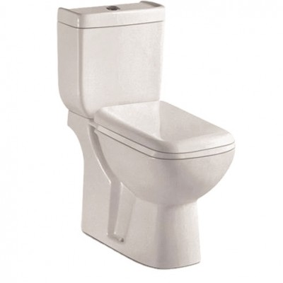 Hot selling ceramic modern white washdown two-piece toilet