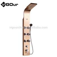 Wholesale price rose gold color brass antique shower sets bath & tub faucetBS-6938