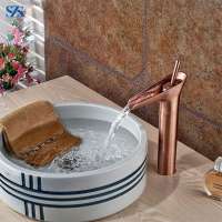 Uses Of China Ware Luxury Rose Gold Hot-Cold Water Faucet