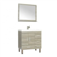 8050-G 30 inch free stand european style medicine wooden bathroom cabinet vanity with 2 doors and 4 drawers