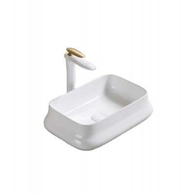 PATE bathroom ceramic wash basin manufacturer bathroom vanity table top Rectangular art basin