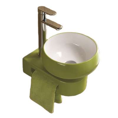 PATE 7806 kindergarten mini square wall hung washing hand basin for small size preschool bathroom rectangular sinks