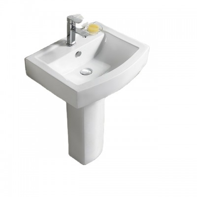 chaozhou pate sanitary ware basin with stand Ceramic Material sink Pedestal Lavatory