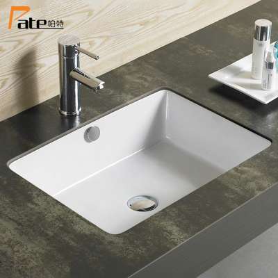 PATE  sanitary ware washroom bathroom vanity furniture under marble sink ceramic under counter basin