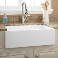 high quality single bowl style and apron front installation type fireclay farmer sink # FS3020