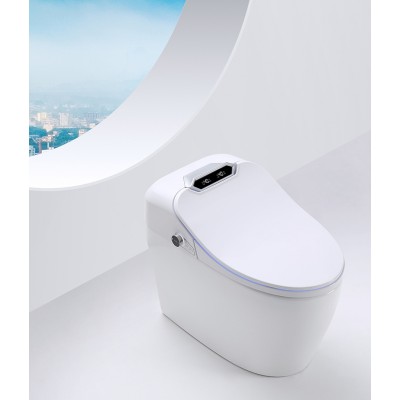 PATE bathroom smart toilet ceramic floor standing automatic intelligent toilet with English Video